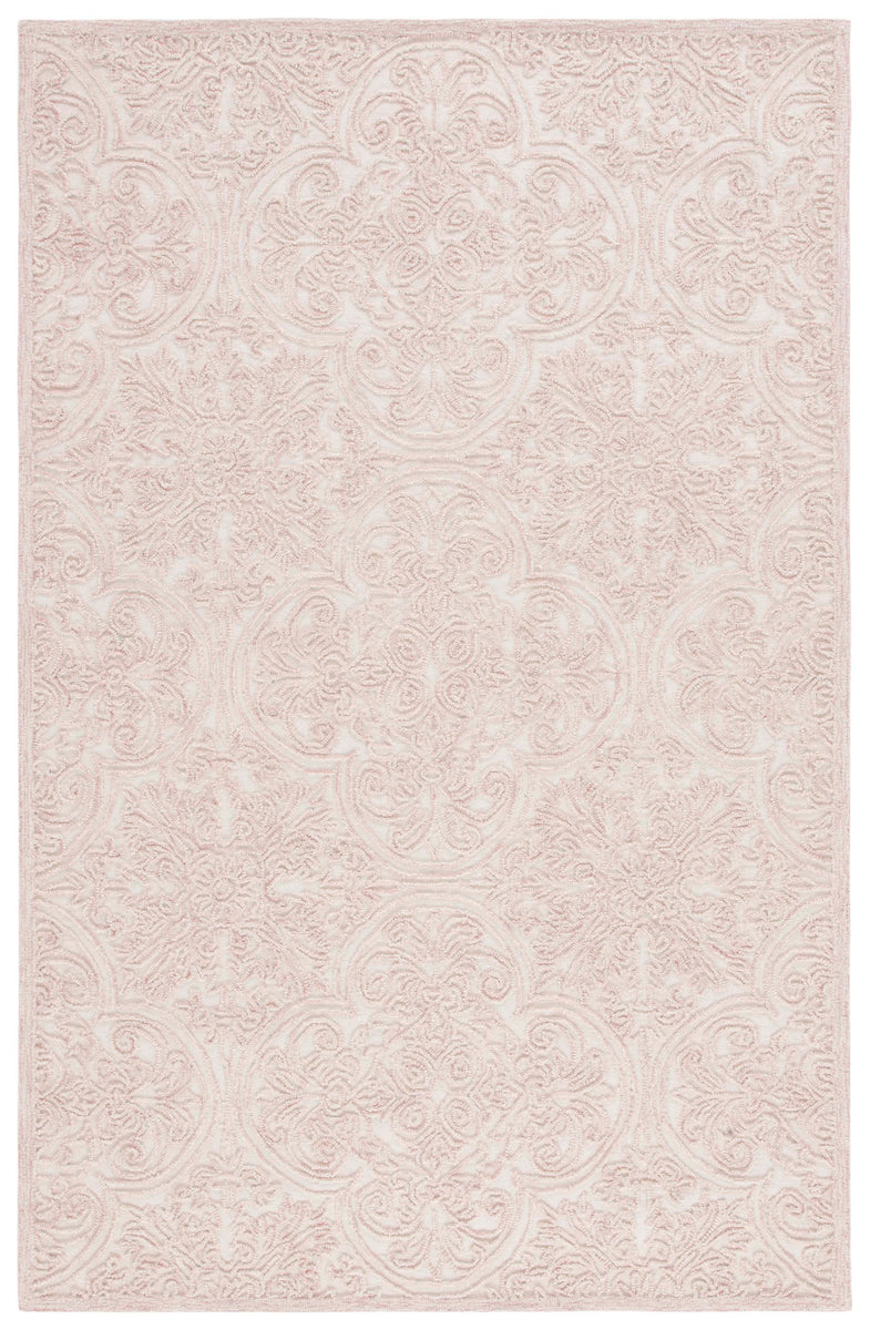 Safavieh Martha Stewart Rug Collection: MSR3511U - Ivory / Pink