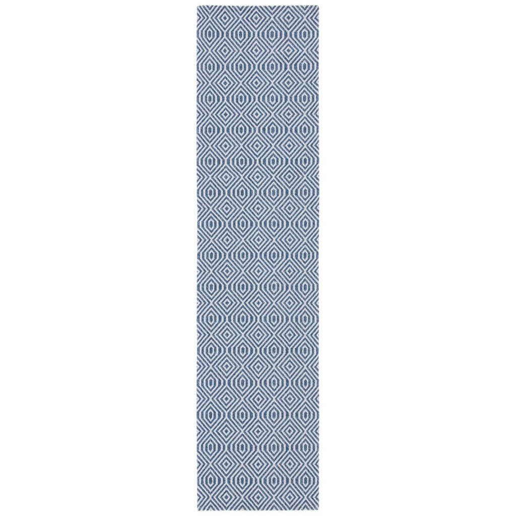 Martha Stewart Rug Collection: MSR401M - Blue / Grey