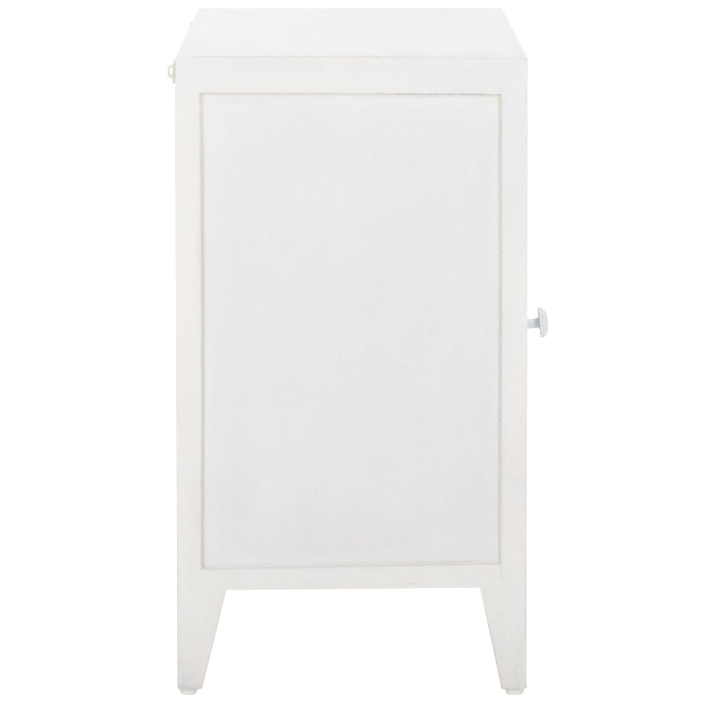 Safavieh Tayda 2 Shelf 1 Door Nightstand - White Washed