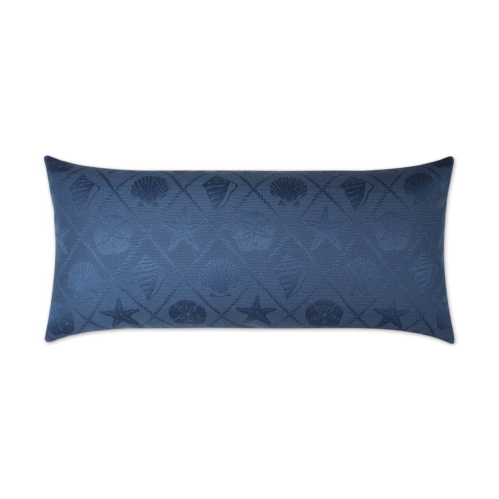 Shell Trellis Lumbar Outdoor Throw Pillow | DV KAP
