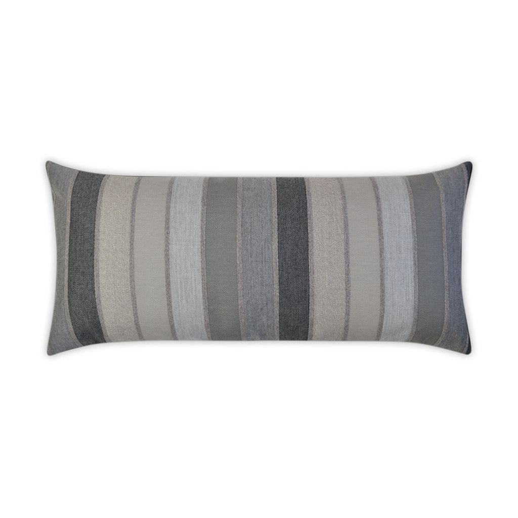Lucy Lumbar Outdoor Throw Pillow - Asphalt | DV KAP