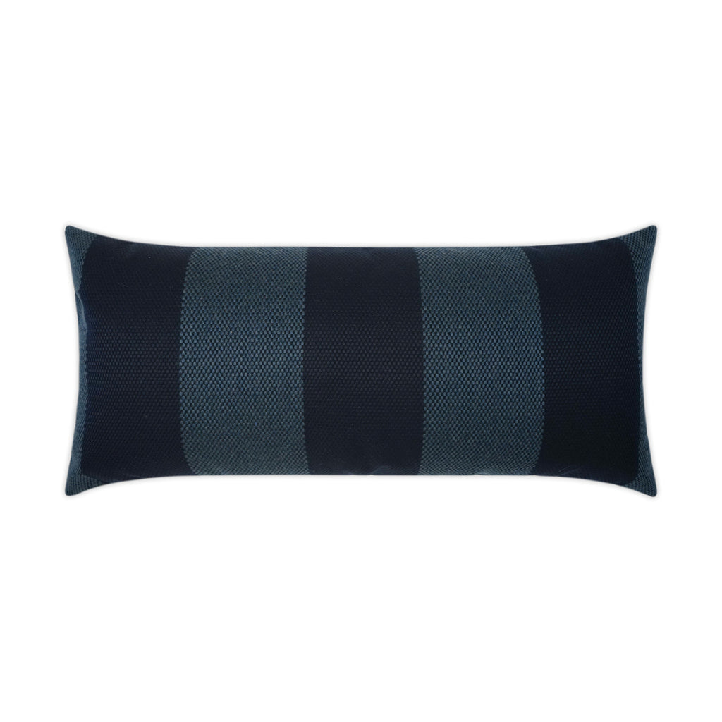 Carlsbad Lumbar Outdoor Throw Pillow - Indigo | DV KAP