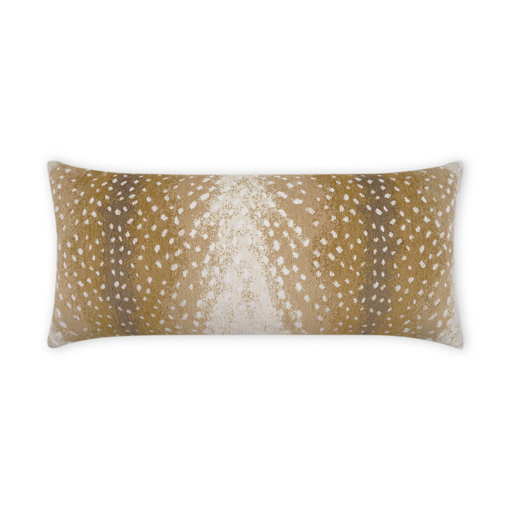 Cerbiatta Lumbar Outdoor Throw Pillow - Sisal | DV KAP
