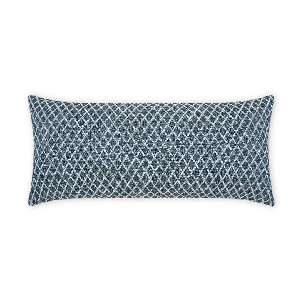 Ambree Lumbar Outdoor Throw Pillow - Indigo | DV KAP