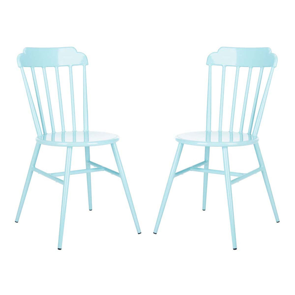 Safavieh Broderick Side Chair/Stackable-Baby Blue (Set of 2)