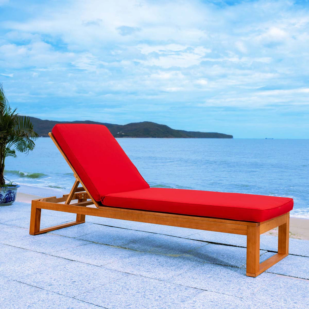 Safavieh Solano Sunlounger - Natural / Red