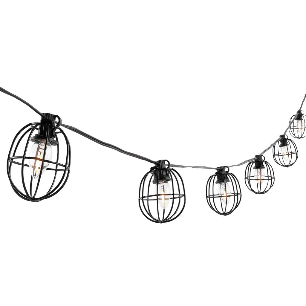 Safavieh Garnet LED Outdoor String Lights - Black