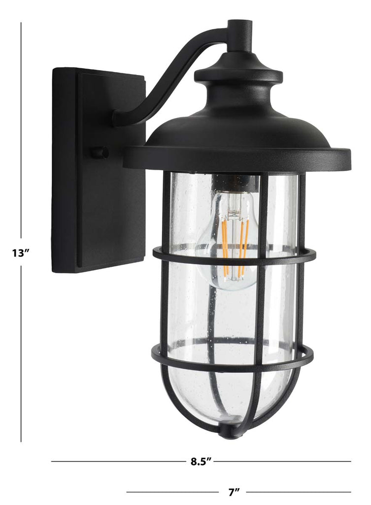 Safavieh Adelle Outdoor Wall Sconce - Black (Set of 2)