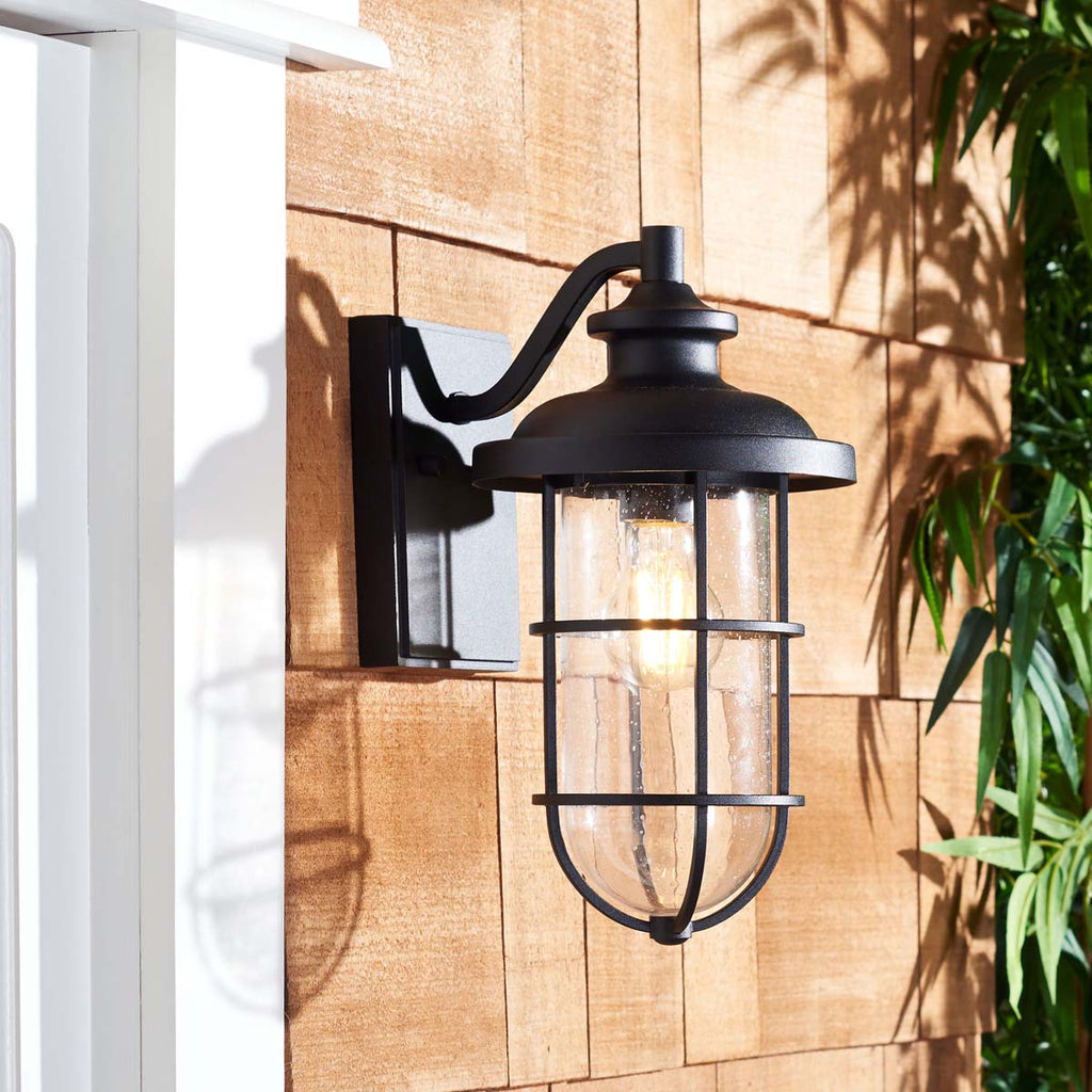 Safavieh Adelle Outdoor Wall Sconce - Black (Set of 2)