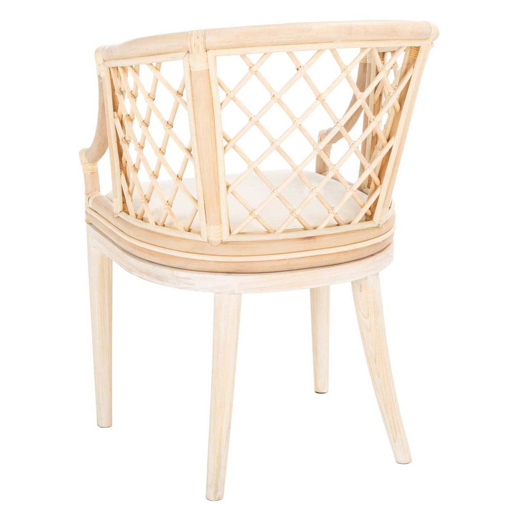 Safavieh Carlotta Arm Chair - Natural / White Washed