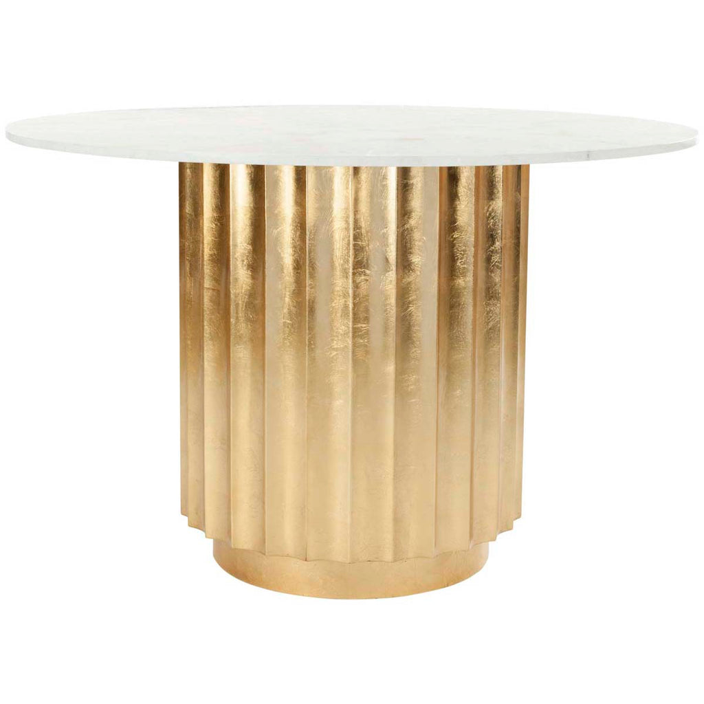 Safavieh Couture Laelia 47 Gold Dining Table - Gold Leaf/Black