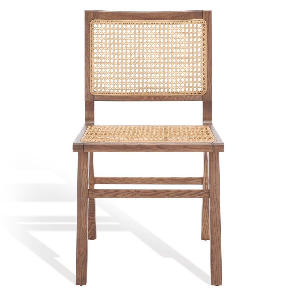 Safavieh Couture Hattie French Cane Dining Chair (Set of 2) - Walnut / Natural