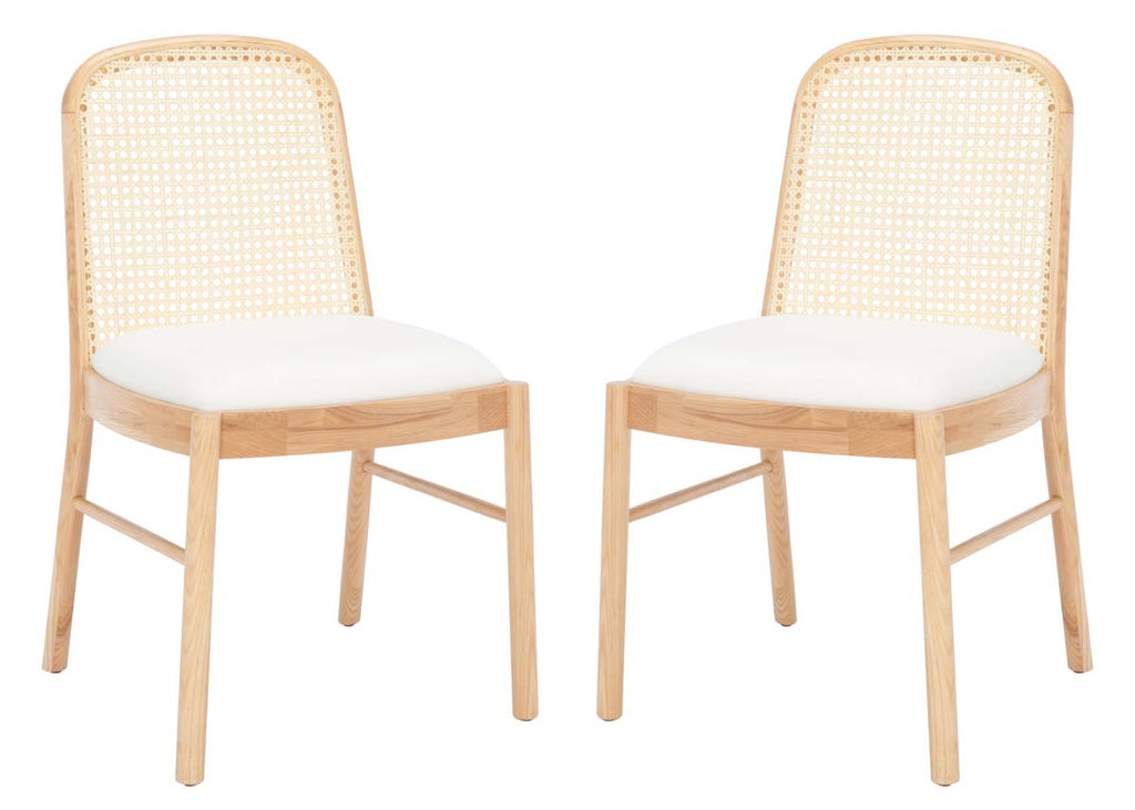 Safavieh Couture Annmarie Rattan Back Chair(Set of 2) - Natural
