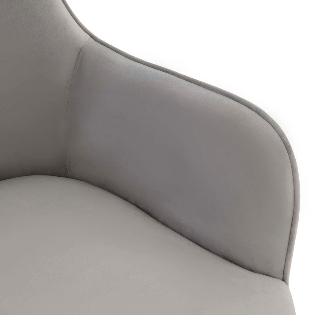 Safavieh Couture Kierstin Adjustable Desk Chair - Light Grey / Silver
