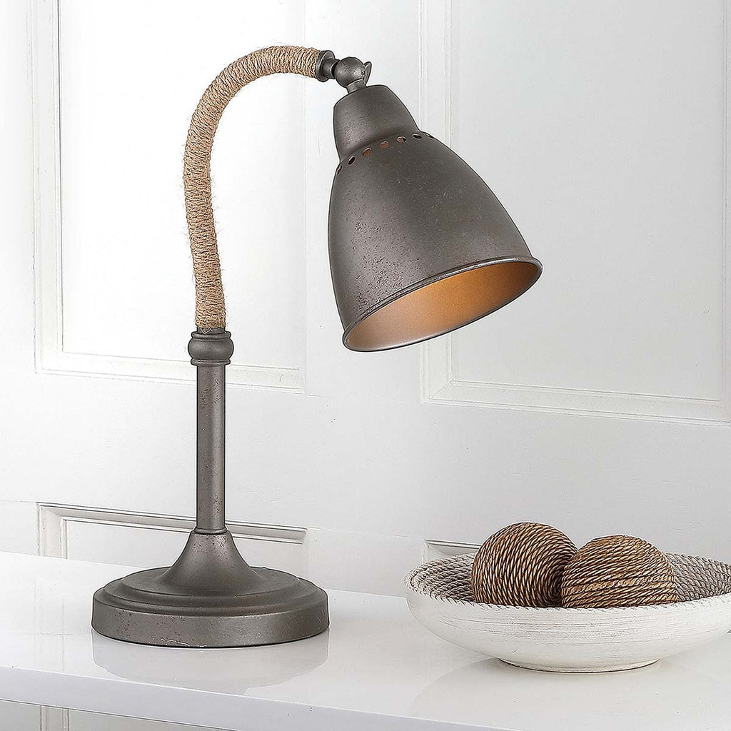 Safavieh Nari 19.5 Inch H Table Lamp-Dark Grey