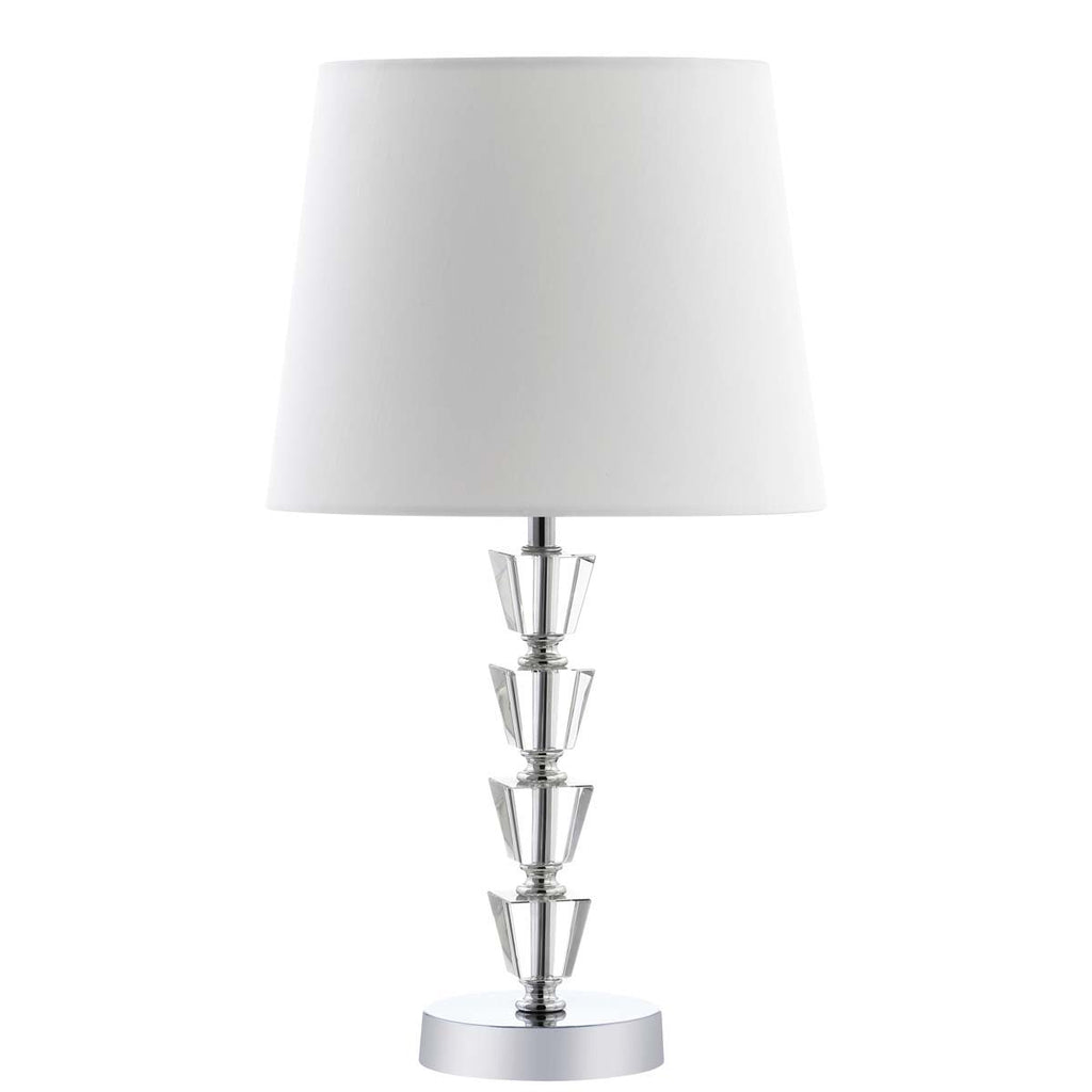 Safavieh Belomy Table Lamp-Clear/Chrome