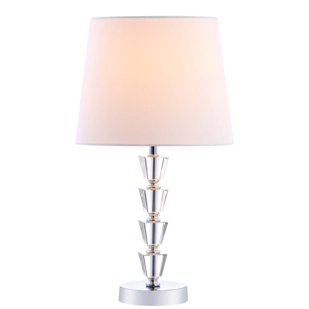 Safavieh Belomy Table Lamp-Clear/Chrome