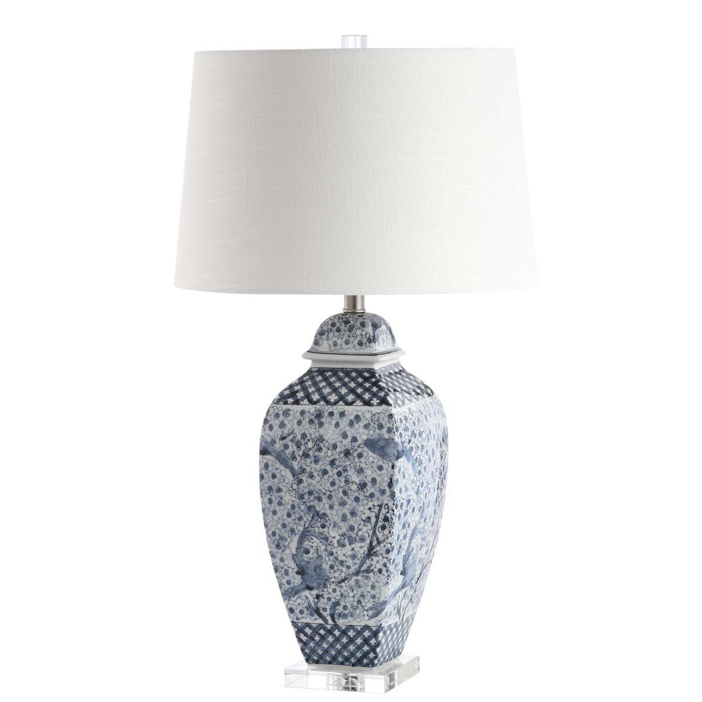 Safavieh Braeden Table Lamp-Blue/White