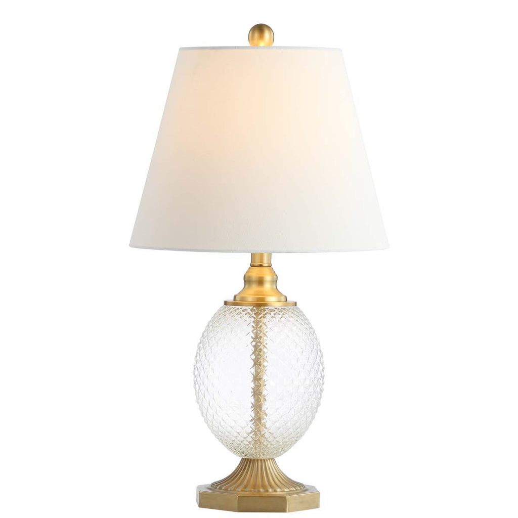 Safavieh Kaiden Table Lamp-Clear/Brass Gold