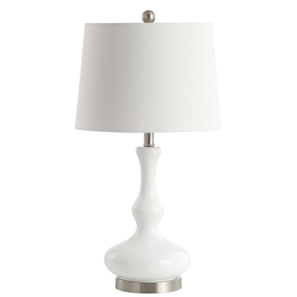 Safavieh Kellen Table Lamp-White /Nickel