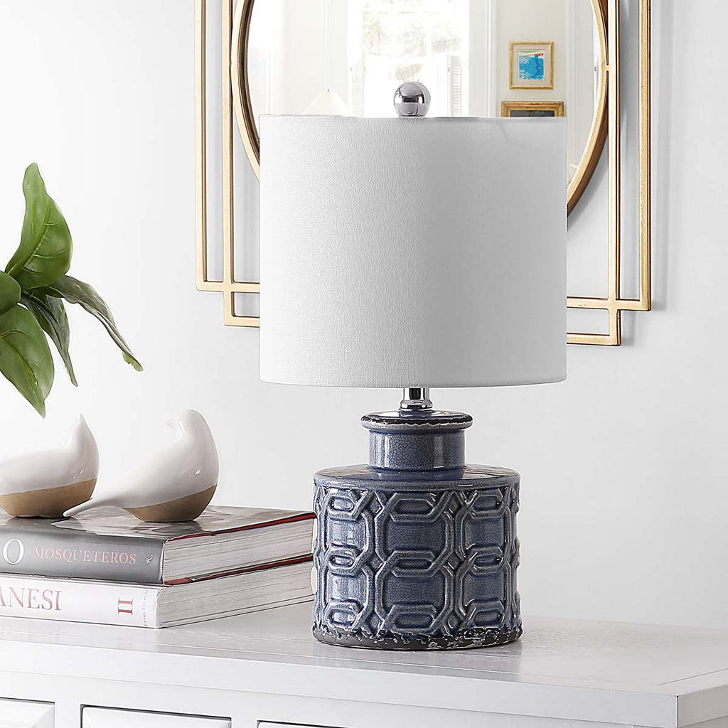 Safavieh Bijou Ceramic Table Lamp - Blue