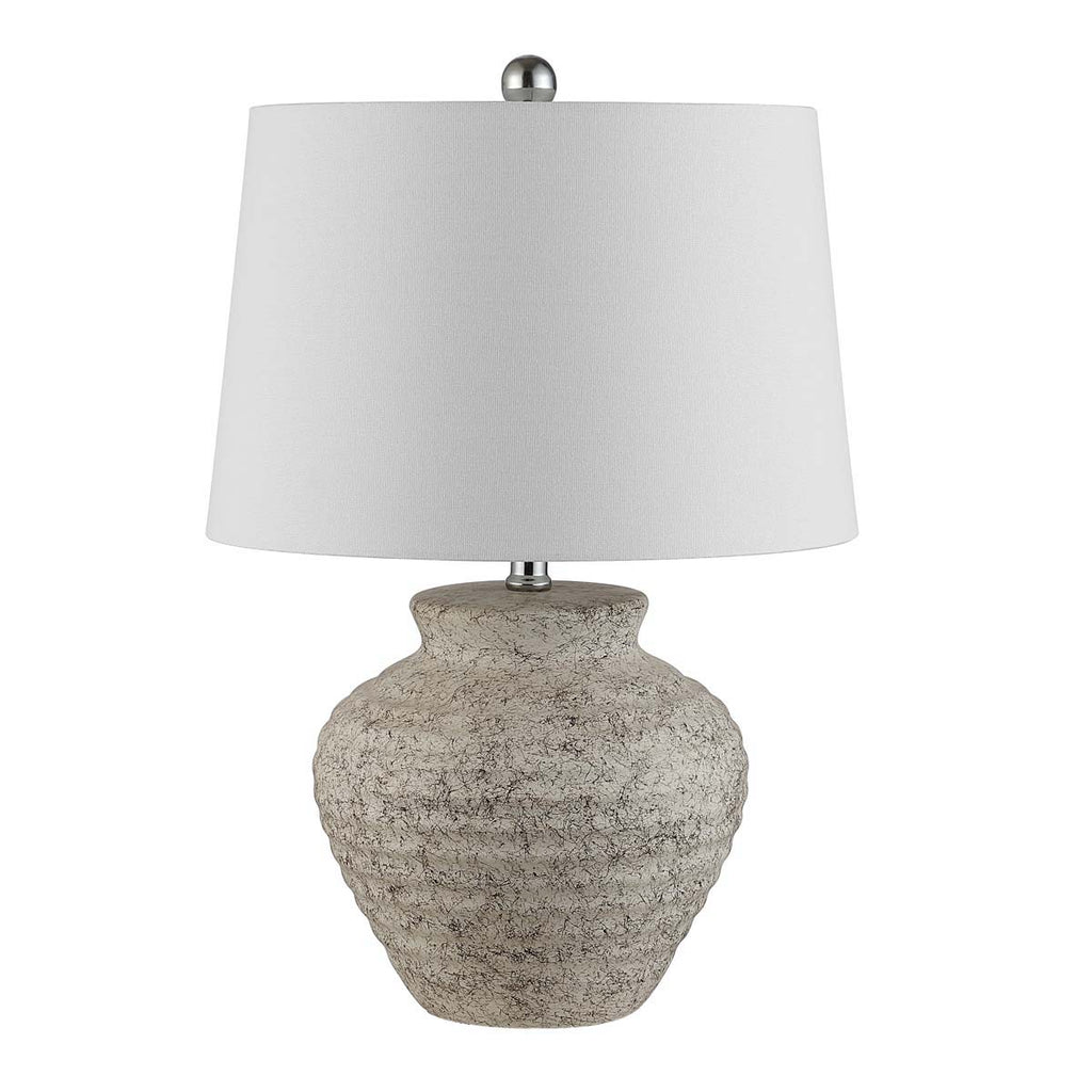 Safavieh Ledger Ceramic Table Lamp - Light Grey