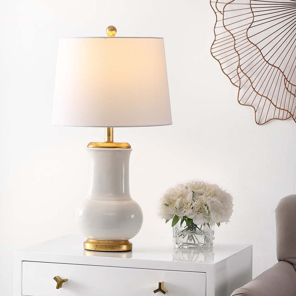 Safavieh Emberson Table Lamp - Ivory / Gold