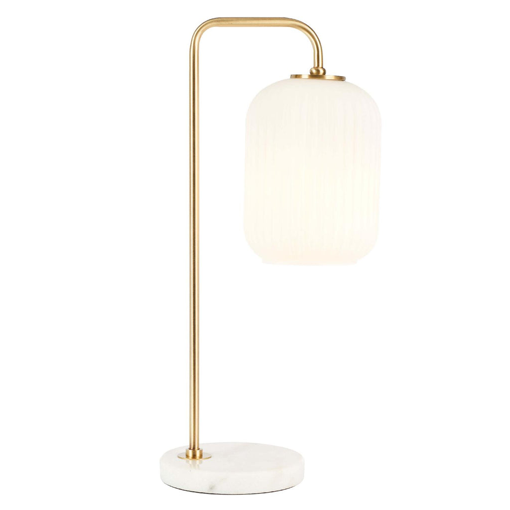 Safavieh Santina Table Lamp - Gold/White Marble
