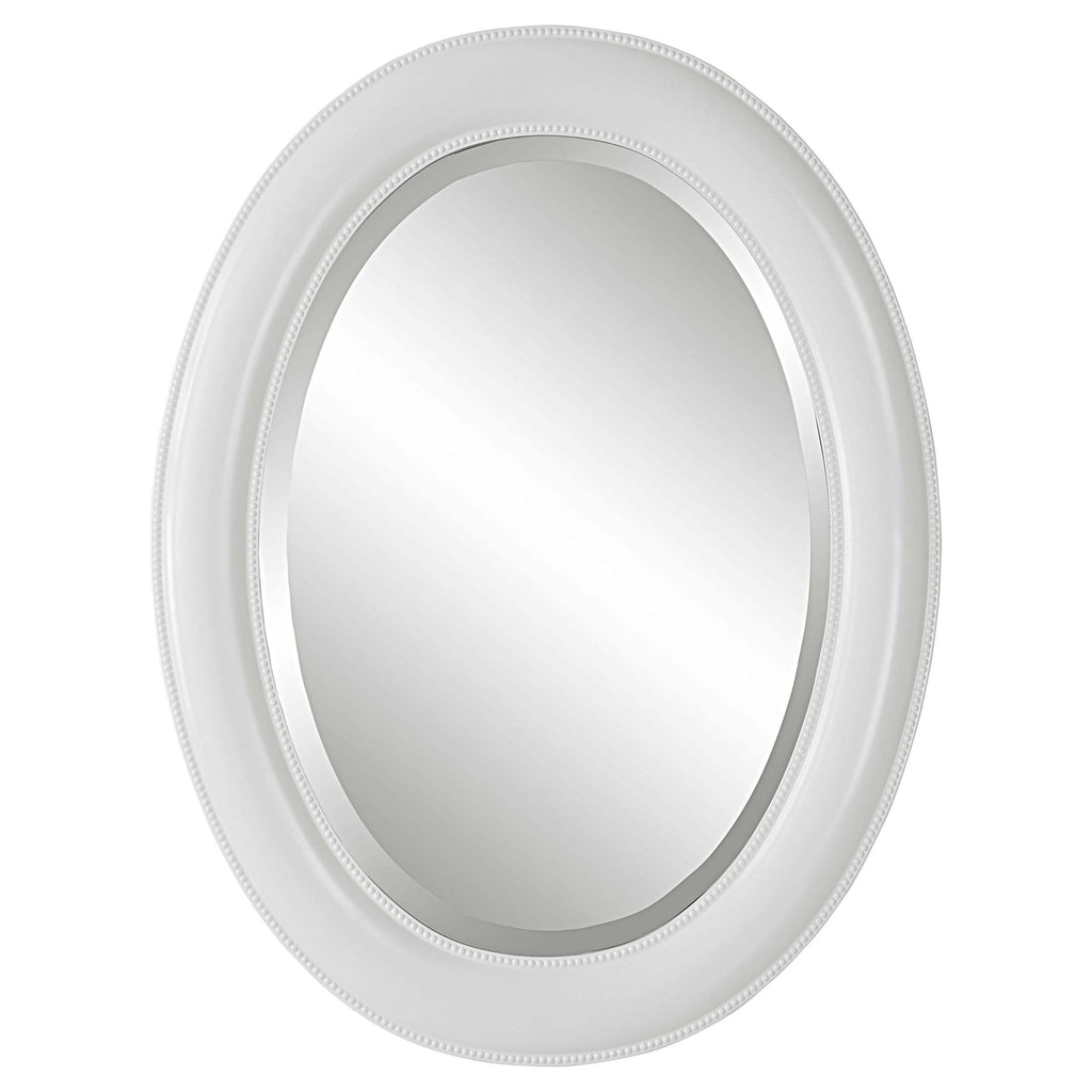 Home Decor Mirror - Crisp White Finish