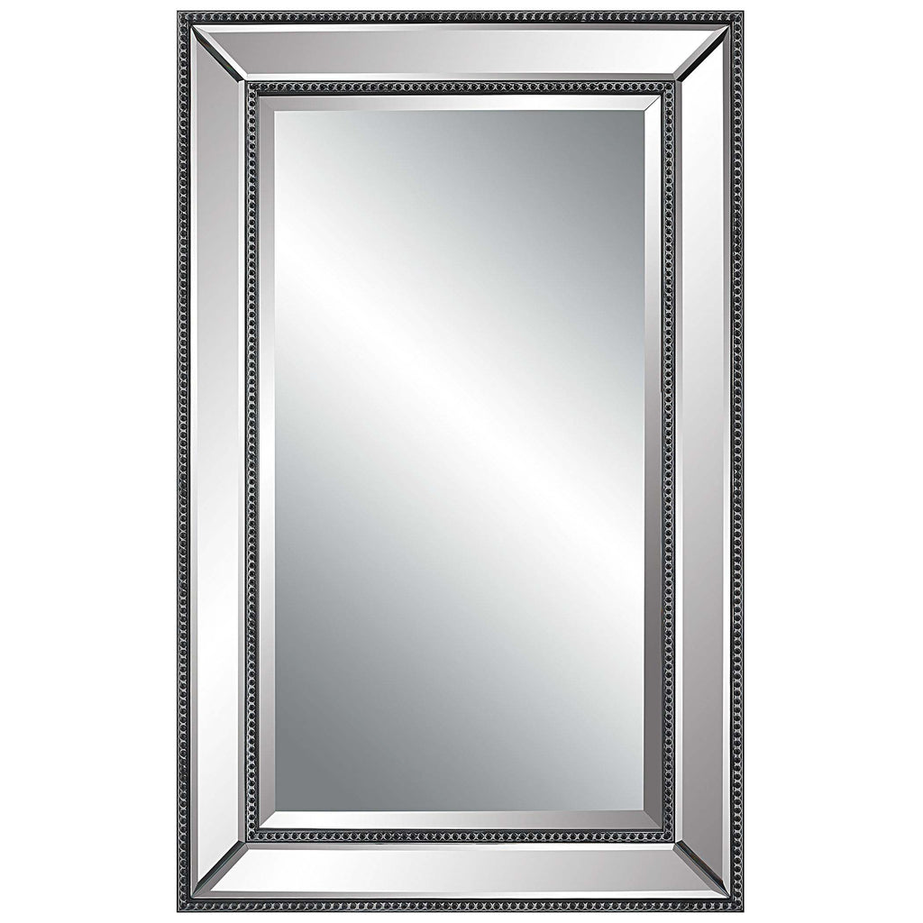 Home Decor Bevel Mirror - Frame With Black Beading