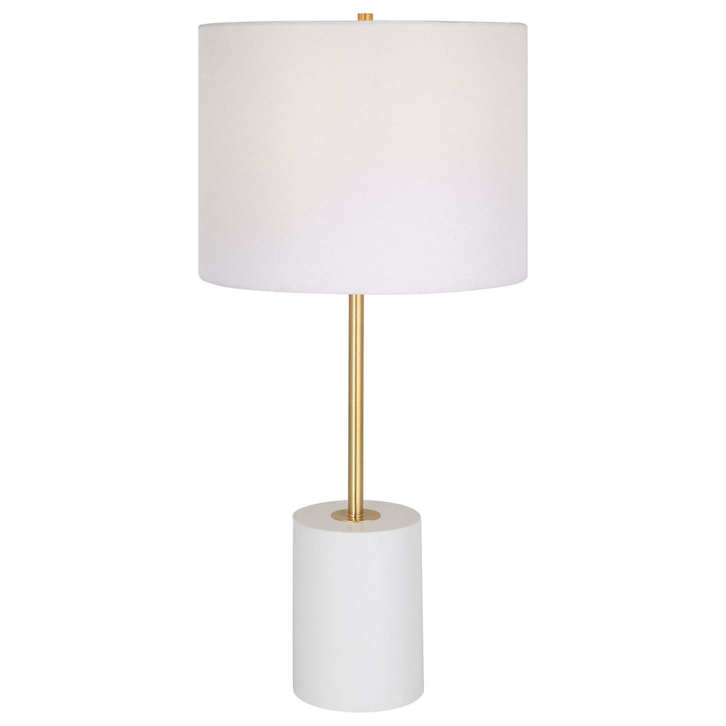 Home Decor Table Lamp White Metal Base