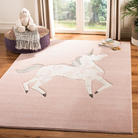 Safavieh Carousel Kids 100 Rug Collection CRK163P - Pink / Ivory
