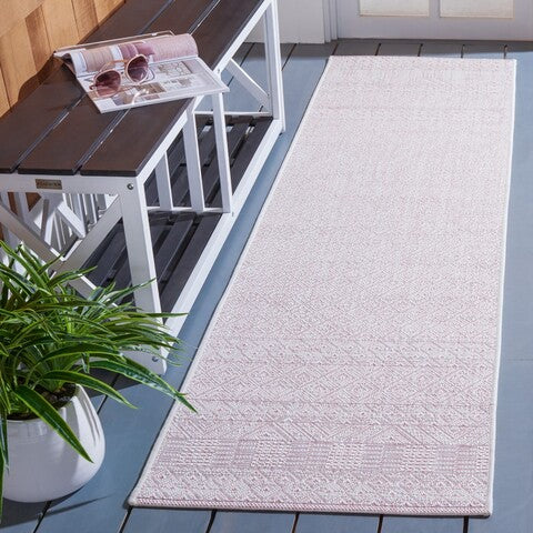 Safavieh Courtyard Rug Collection CY8235-56212 - Ivory / Soft Pink
