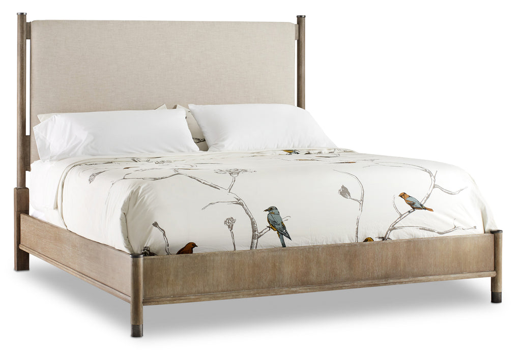Affinity California King Upholstered Bed | Hooker Furniture - 6050-90960-GRY