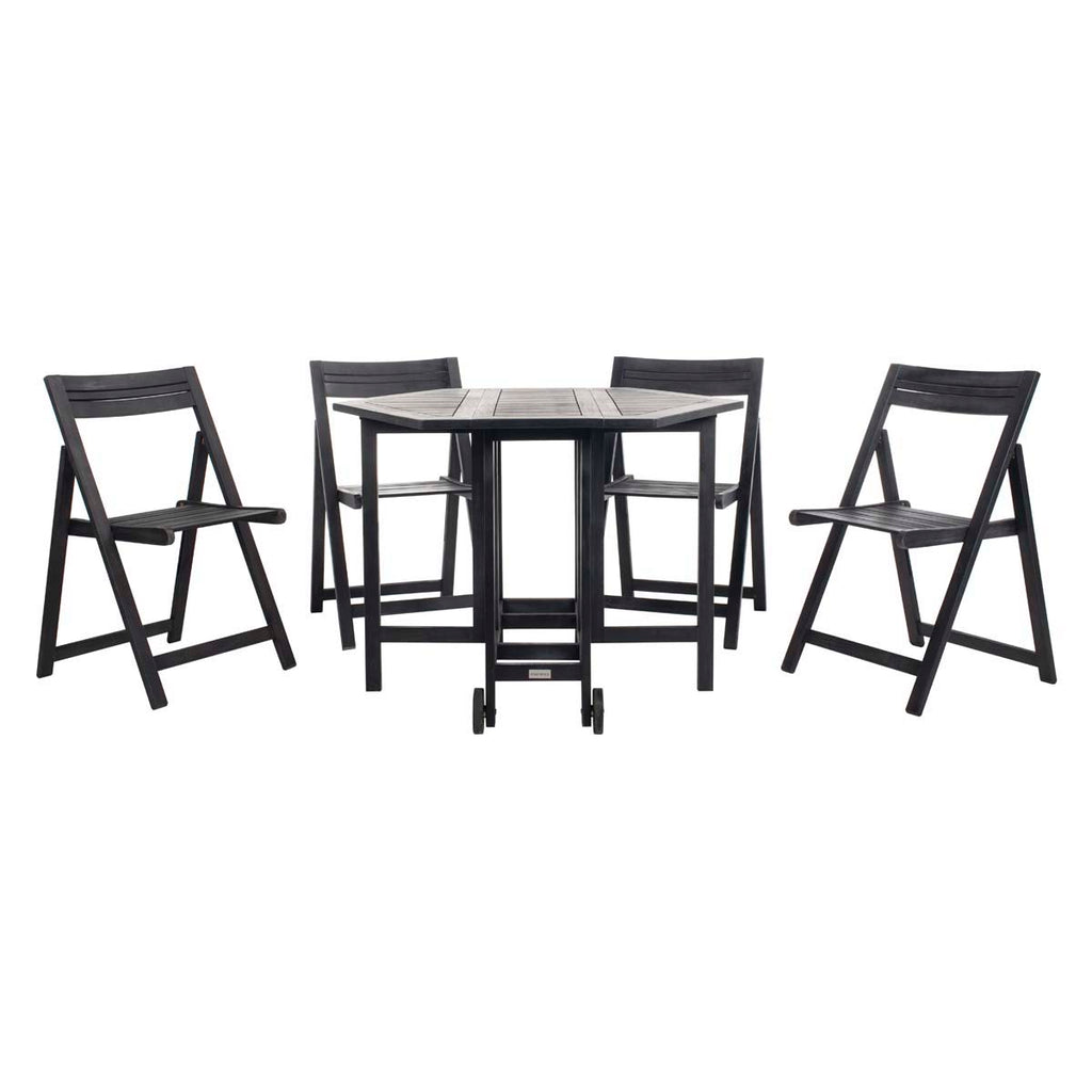 Safavieh Kerman Table And 4 Chairs - Black