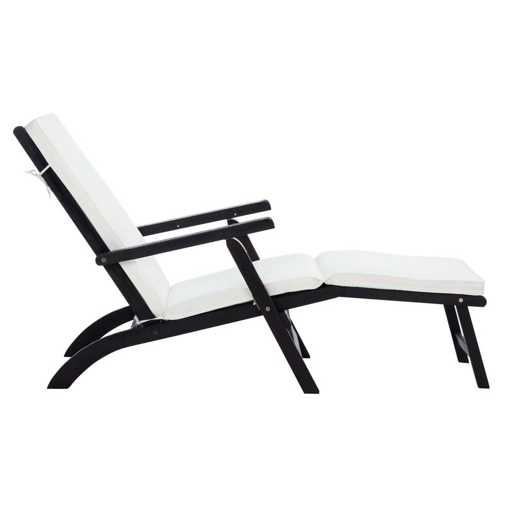 Safavieh Palmdale Lounge Chair - Black / Beige