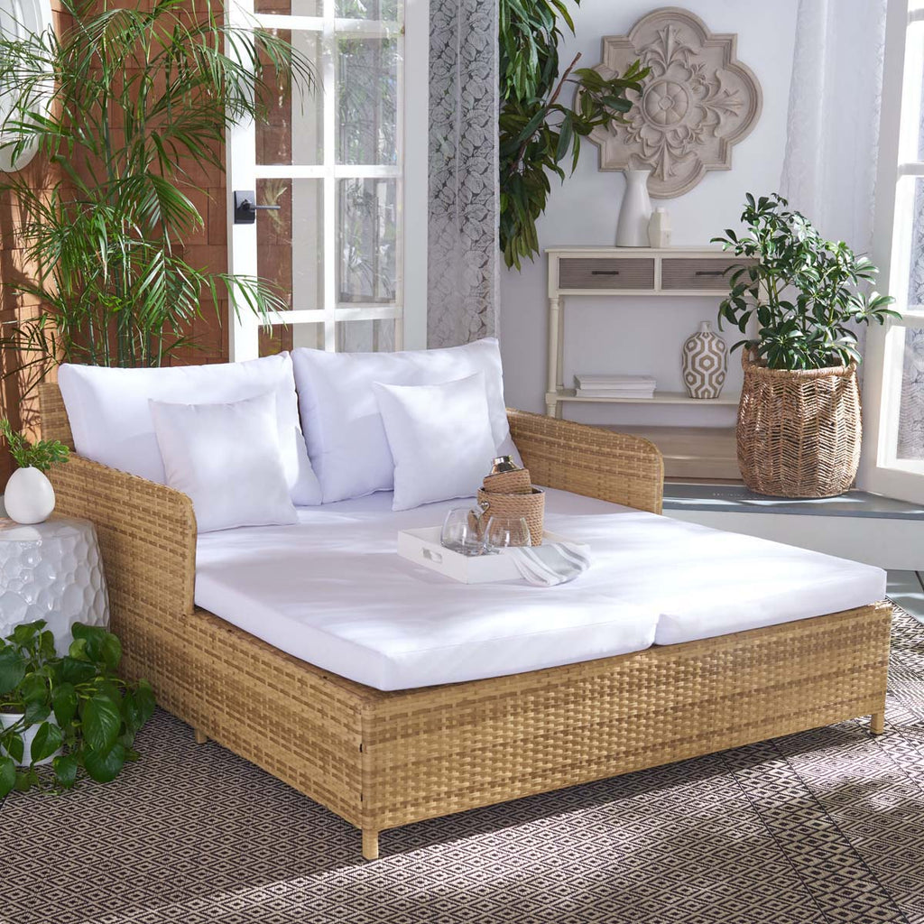 Safavieh Cadeo Daybed - Natural / White