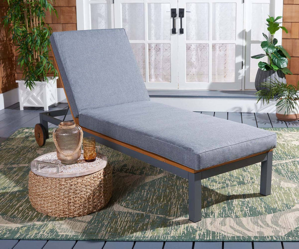 Safavieh Jackman Lounge Chair - Grey/Grey Cushion