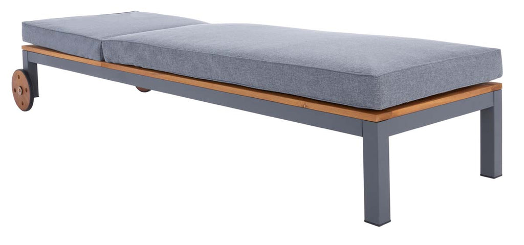 Safavieh Jackman Lounge Chair - Grey/Grey Cushion
