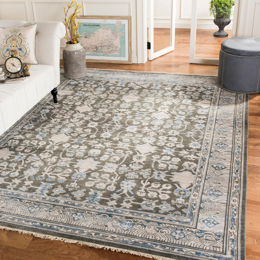 Sultanabad 1080 Blue / Charcoal | Safavieh - SUL1080A-10