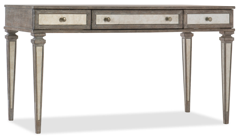 Rustic Glam Leg Desk | Hooker Furniture - 1641-10458-LTWD
