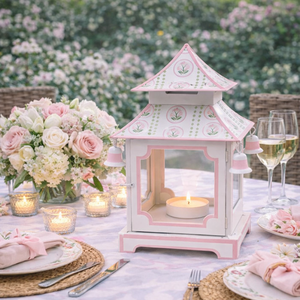 Pink Tulip Pagoda Lantern (3 Sizes)