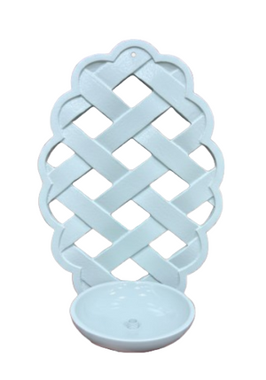 Blue Lattice Sconce
