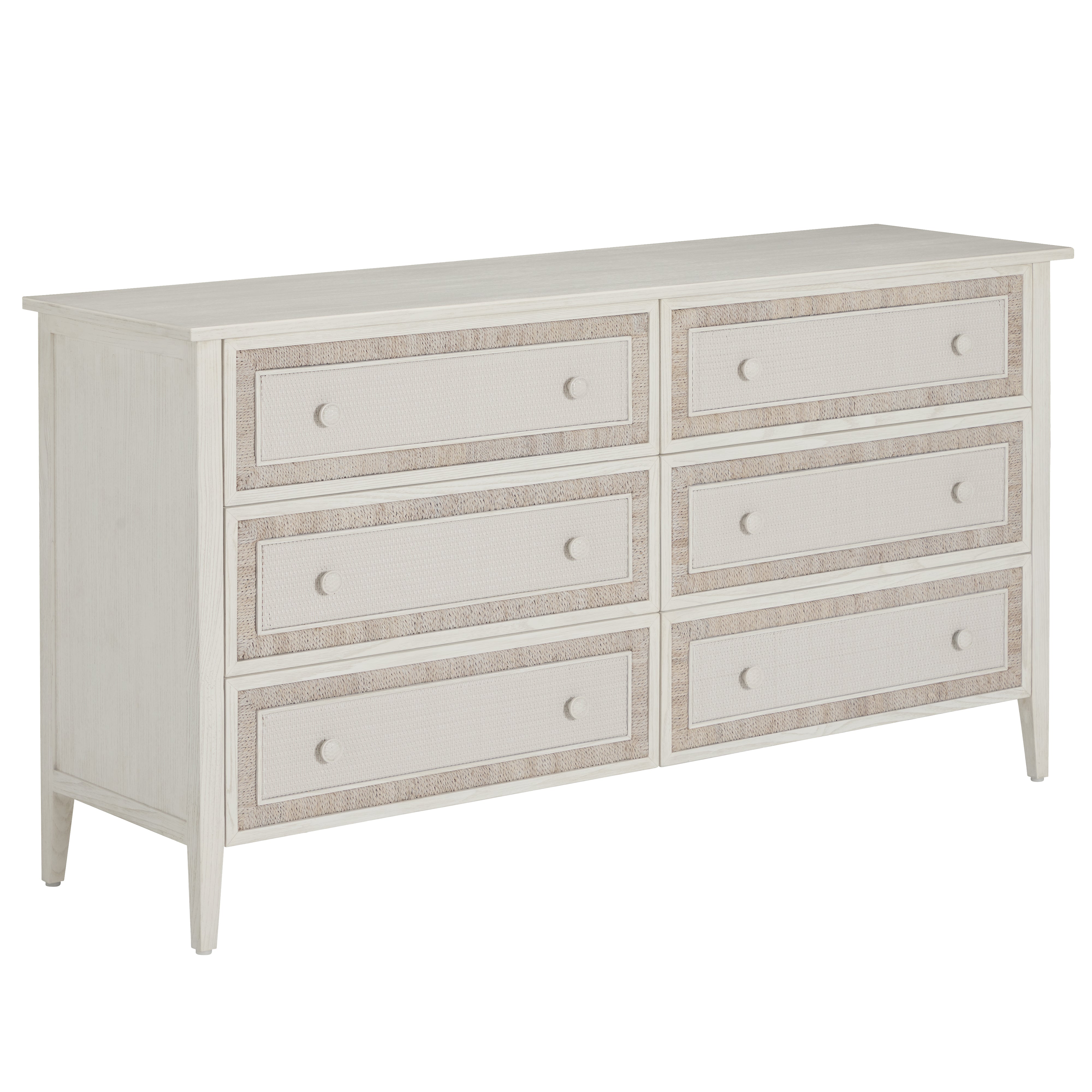 white washed wood dresser Cambeck / This mirror is the ultimate statement piece for a coastal cottage or shabby chic inspired retreat Mackenna White Oak Dresser