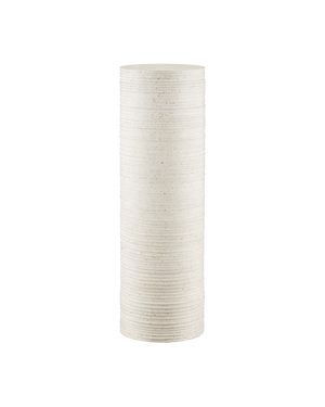 Cresta Large Ivory Terrazzo Pedestal | Currey & Co - 2000-0057