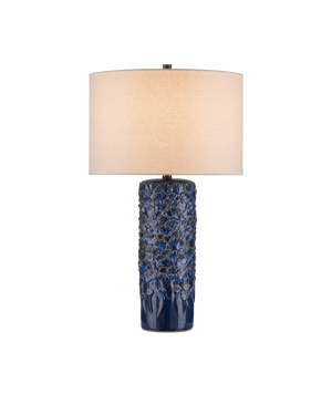 Fairmont Dark Blue Table Lamp | Currey & Co - 6000-0991