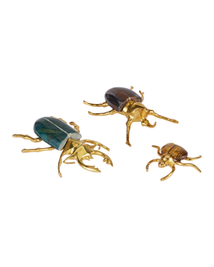 Brass Beetle Colony Set of 3 | Currey & Co - 1200-1118
