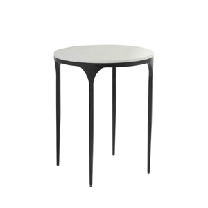 Hart Iron Round Side Table | Gabriella White - SCH-155795