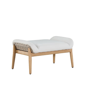 Palma Ottoman - Natural/Linen Wicker | Summer Classics - 1547129