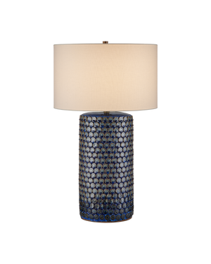 Lunares Blue Table Lamp | Currey & Co - 6000-1079